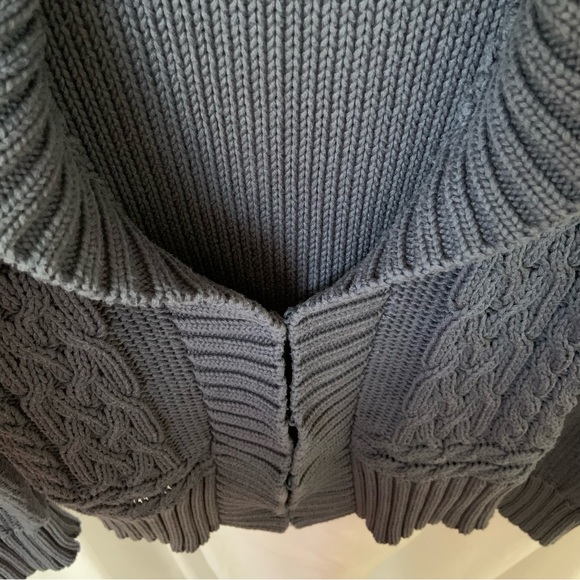 Mossimo Knitted Cardigan 100% Cotton Size Medium Slate Gray / Women’s Cardigan. - Picture 7 of 17